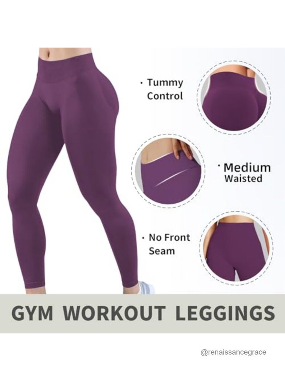 Seamless High Waist Butt Lifting Leggings Scrunch Tummy Control Yoga Pants